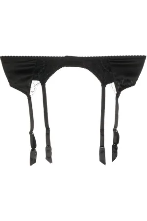 Fleur of England Lace-trim suspender belt