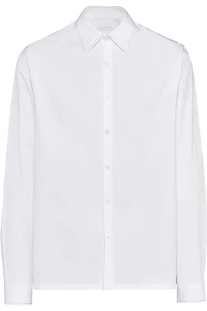 Prada Triangle-logo cotton shirt