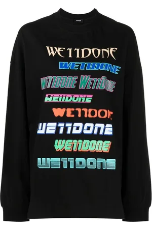 We11 Done Multi-logo cotton sweatshirt