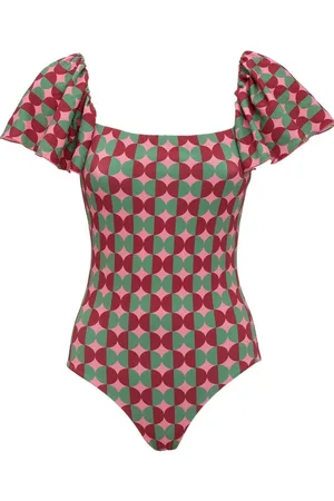 La DoubleJ Scarlett flutter-sleeve swimsuit