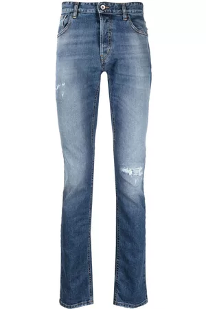 Roberto Cavalli Mężczyzna Rurki i Slim Fit - Blue