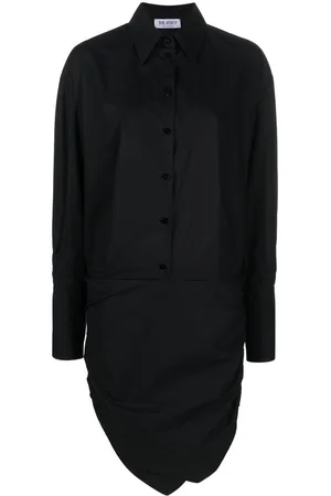 The Attico Asymmetric-hem shirt dress