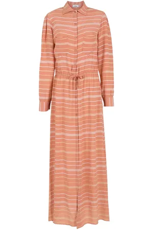 AMIR SLAMA Striped silk dress