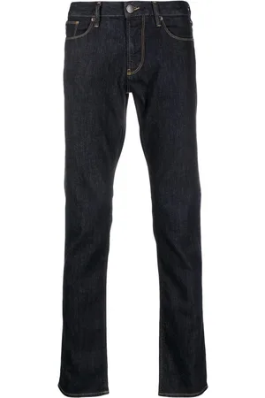 Emporio Armani Mid-rise slim-fit jeans