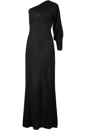 RTA One-shoulder long silk dress