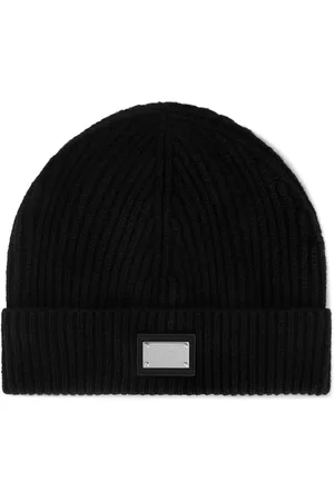 Dolce & Gabbana Logo-tag cashmere-wool beanie