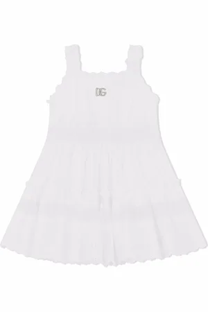 Dolce & Gabbana Broderie-anglaise poplin dress