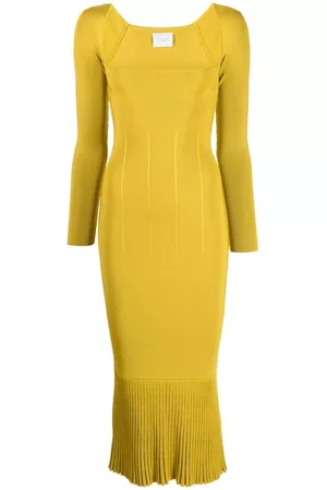GALVAN Kobieta Sukienki koktajlowe i wieczorowe - Yellow