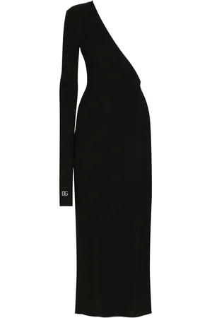 Dolce & Gabbana Detachable-sleeve one-shoulder midi dress
