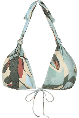CLUBE BOSSA Floral halter-neck bikini top