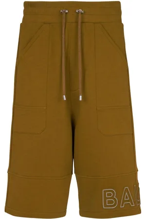 Balmain Logo-print organic-cotton shorts