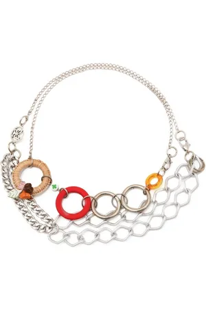 AMIR SLAMA Multi-chain charm necklace