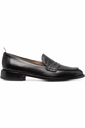 Thom Browne RWB-tag penny loafers
