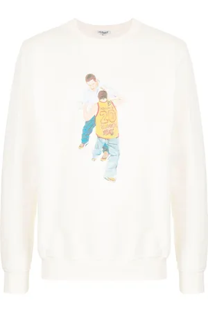 LEATHERSMITH OF LONDON Graphic-print detail sweatshirt