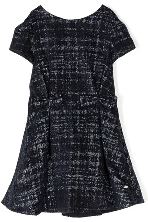 Tartine Et Chocolat Tweed metallic-detailing dress