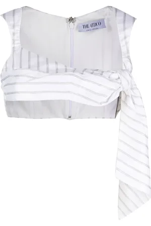 The Attico Knot-detail cropped top