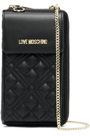 Moschino Quilted chain-strap wallet