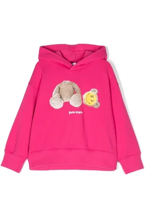 Palm Angels Smiley teddy-bear print hoodie