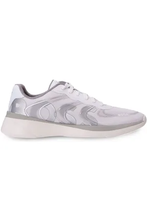 HUGO BOSS Reflective-detail mesh low-top sneakers