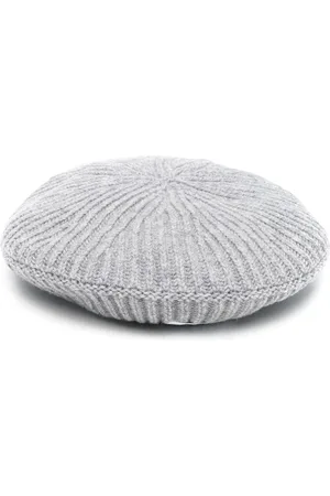 Ganni Logo-patch ribbed hat