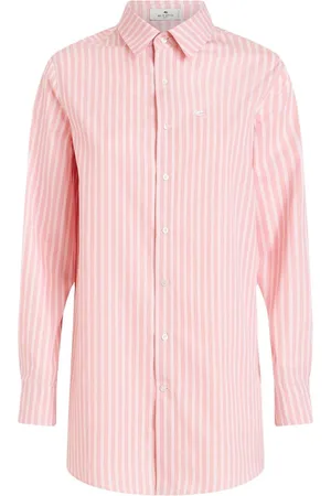 Etro Embroidered-logo striped shirt