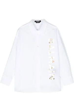 Balmain Logo-print cotton shirt
