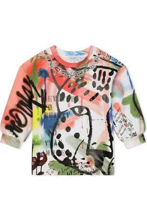 Dolce & Gabbana Graffiti-print short-sleeve T-shirt