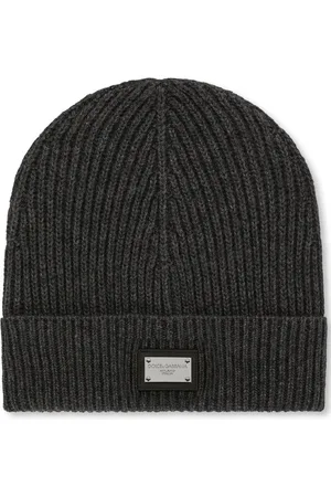Dolce & Gabbana Logo-tag cashmere-wool beanie
