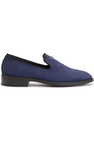 Giuseppe Zanotti Imrham logo-plaque suede loafers
