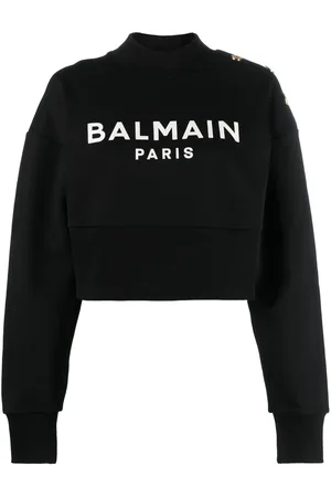 Balmain Logo-print cotton sweatshirt