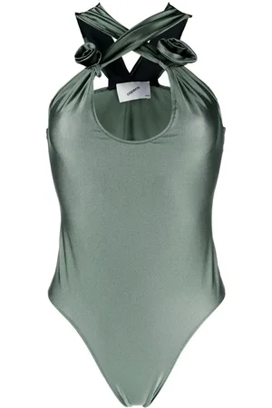 COPERNI Crossover flower-detail bodysuit