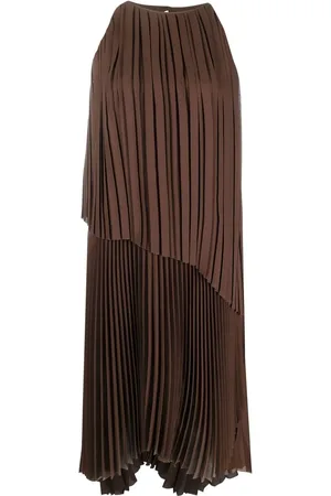 Fabiana Filippi Pleated asymmetric dress