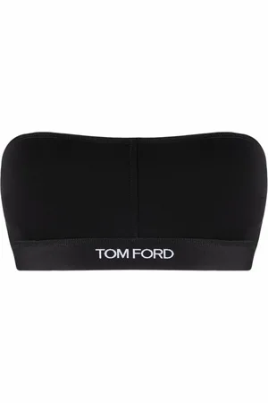 Tom Ford Logo embroidered bandeau bra