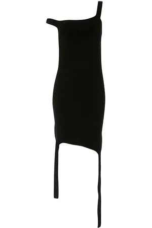 J.W.Anderson Fine-knit asymmetric mini dress