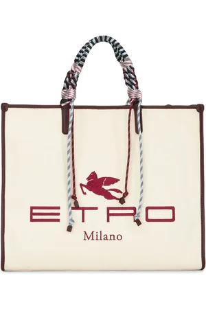 Etro Logo-embroidered tote bag