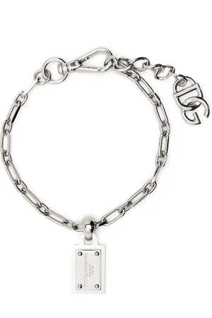 Dolce & Gabbana Logo-tag chain-link bracelet