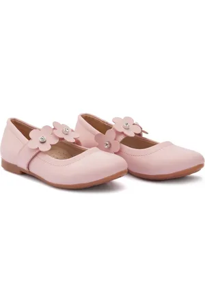 Tulleen Floral-strap ballerina shoes