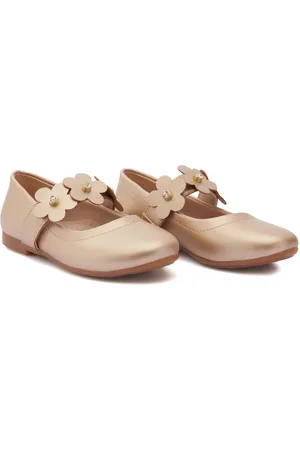 Tulleen Floral-strap ballerina shoes