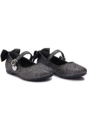 Tulleen Bow-detail ballerina shoes