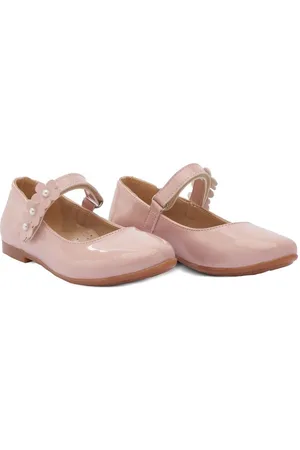 Tulleen Floral-strap ballerina shoes
