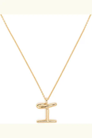 Missoma Curly Molten initial pendant necklace