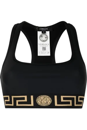 VERSACE Greca racerback bra