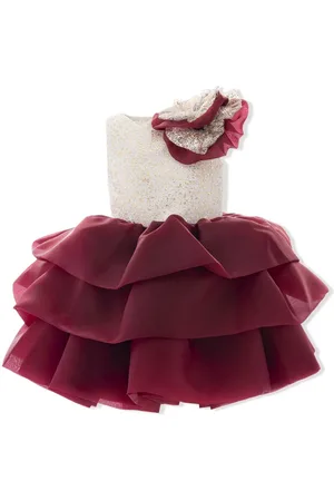 Tulleen Ladera tiered ruffle dress