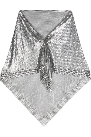 Paco rabanne Metallic chain-mail scarf