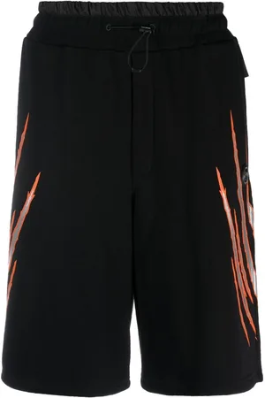 Philipp Plein Scratch-print track shorts