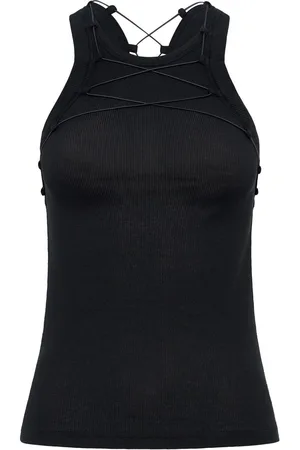 DION LEE Lock cotton tank top