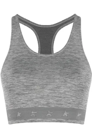 Golden Goose Logo-underband racerback crop top