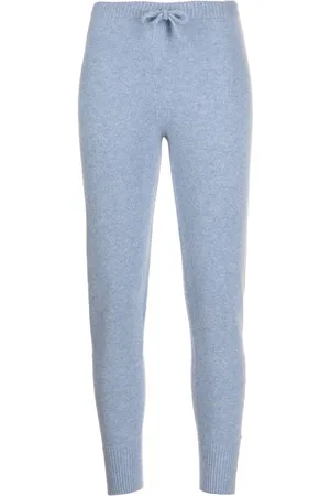Madison.Maison Laminated-stripe cashmere trousers