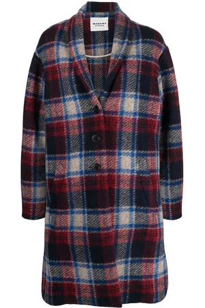 Marant Etoile Gabriel checked coat