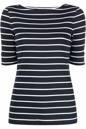 Ralph Lauren Horizontal-stripe short-sleeve top